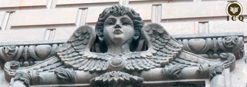 Alas de un ángel, símbolo de la espiritualidad y del elemento aire. Catedral de San Luis Potosí, S.L.P.