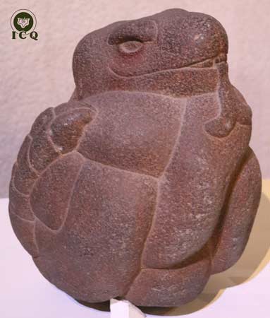 La serpiente como símbolo de la divina sabiduría. Museo de Antropología de Puebla, México.