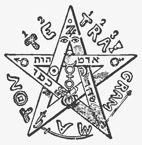 El pentagrama del libro: “Dogma y Ritual de Alta Magia” de Eliphas Levi.