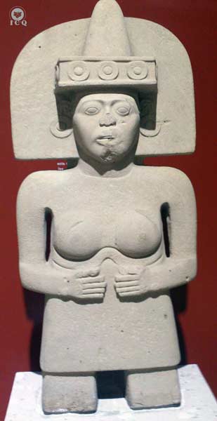 Tlazolteotl, diosa de los partos, Museo de Antropología de Xalapa, México.