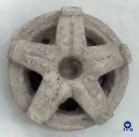 Estrella de cinco puntas de la Zona Arqueológica de Xochicalco, Morelos, México.