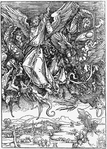 La Batalla en el Cielo. Alberto Durero. 1496- 1498